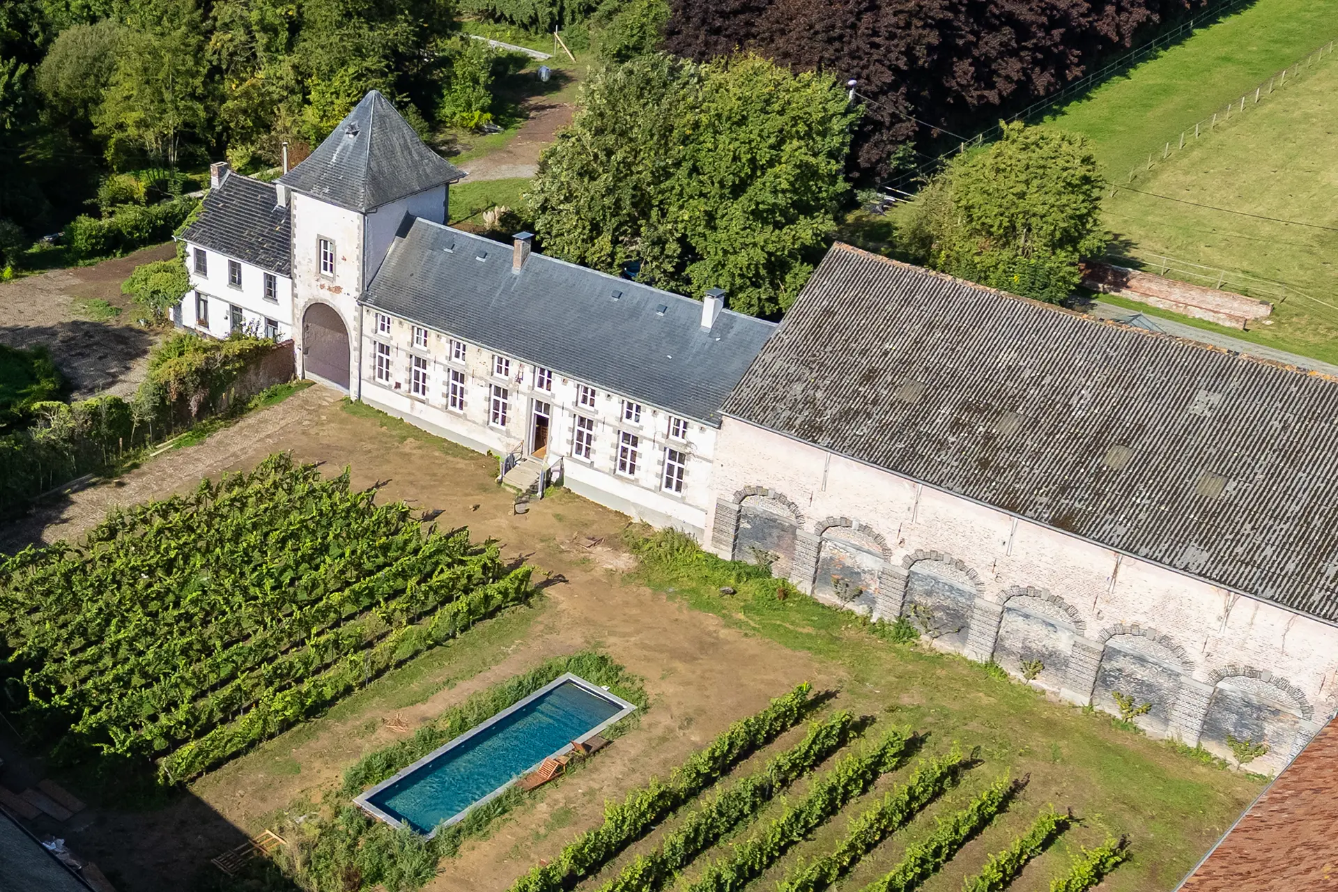 Domaine de Becq vue aérienne