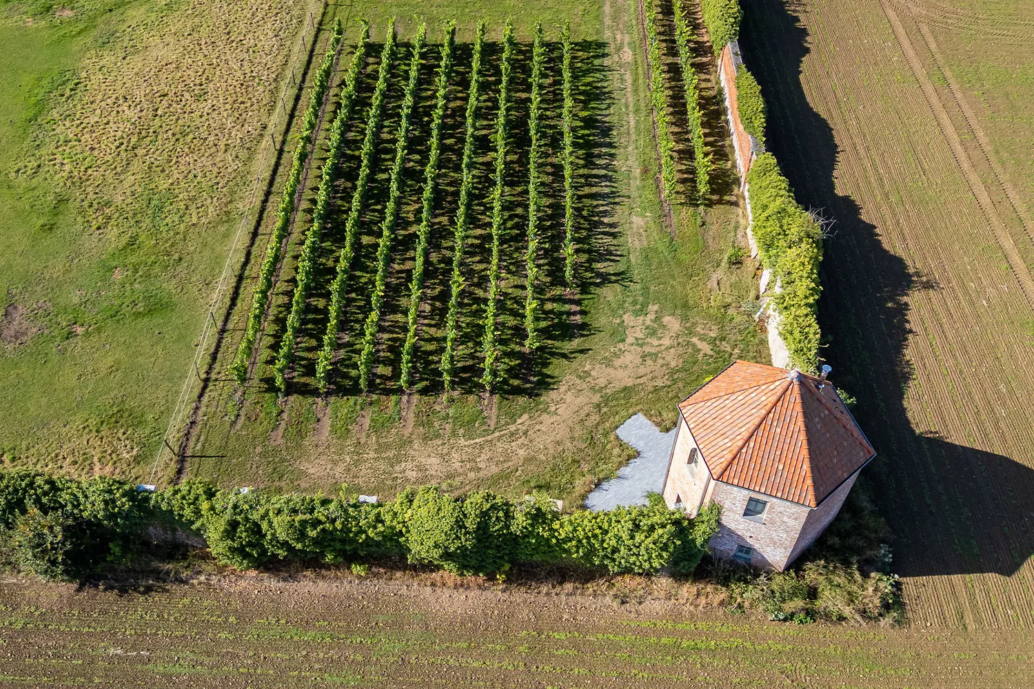 L'emplacement de la tourelle